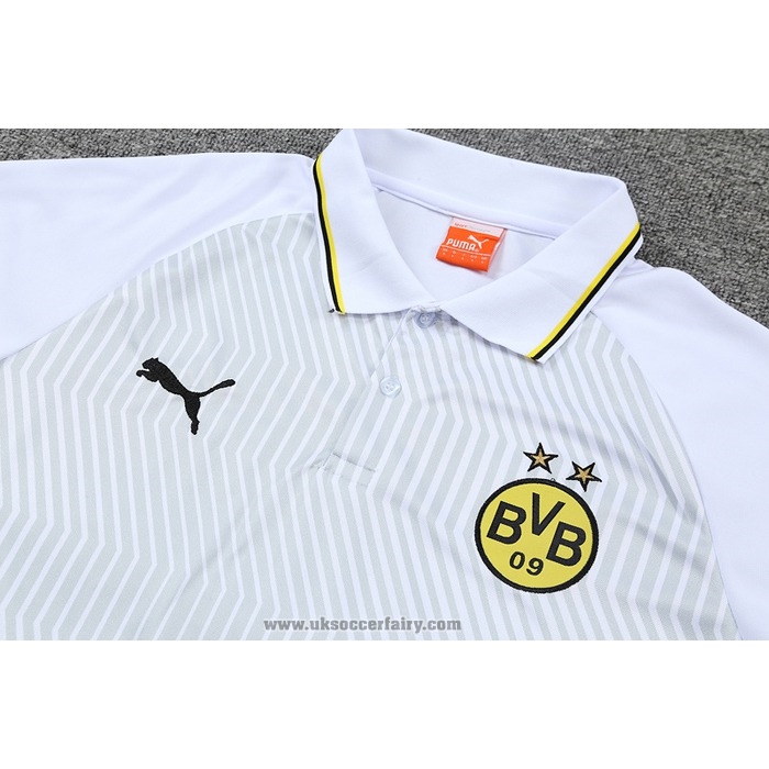 Polo Borussia Dortmund 2022-2023 White and Green